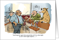 Funny wet t-shirt night bachelor party invitation cartoon card