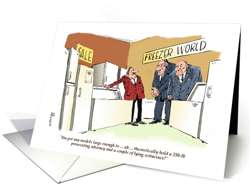 Funny National Clean Your Fridge Day Nov. 15 cartoon card (1411466)
