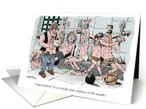 Fun dungeon humor colleague group appreciation sentiment card