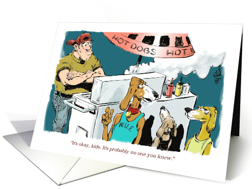 Amusing Happy Birthday Special Treats Wish Cartoon card (1419290)