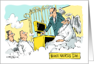 Amusing May 25, Nerd Pride Day, nerds in heaven cartoon card