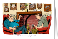 Amusing ex-wife thank you for all you do cartoon card