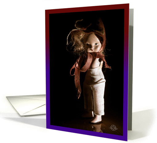Spooky etherial Fannie - a Halloween ghost note card (1450918)