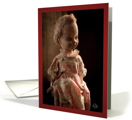 Scary Miss Mary Halloween spell-caster note card (1450920)