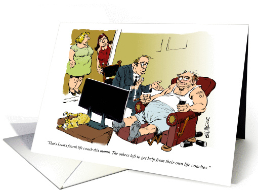 Amusing thank you for being my mentor cartoon card (1451268)
