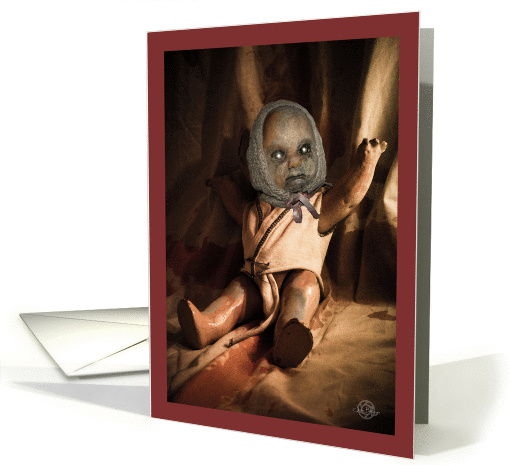 Spooky Betty doll Happy Halloween Birthday greeting card (1452252)