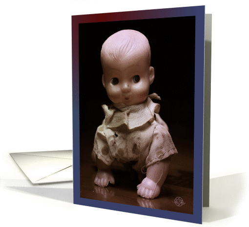 Spooky Timothy doll Happy Halloween Birthday greeting card (1452254)