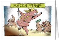 Amusing pole dancing money card for your 21st birthday card