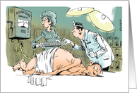 Amusing acupressure/acupuncture get well card