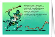 Invite to a St. Patrick’s Day party cartoon card