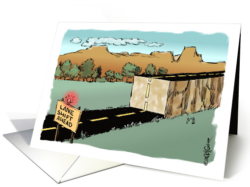 Amusing announcement of moving and relocating business card (1475500)