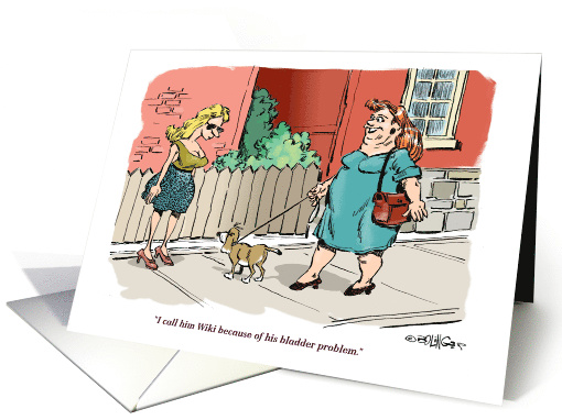 Congrats on a Successful Bladder Prolapse Repair Cartoon card