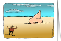 Amusing cartoon on how I found you, my love card