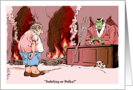 Amusing blank any occasion music choices and devil card