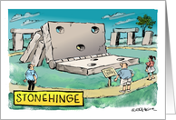 Amusing blank any occasion Stonehenge visitors cartoon card