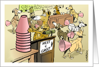 Amusing blank all purpose meet and greet dog pack cartoon card