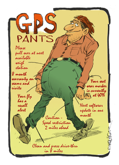 Amusing invitation to a GPS treasure hunt and fun outing
