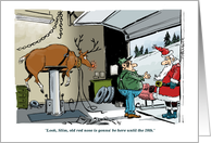 Fun Christmas auto sales and service employee thanks & bonus card