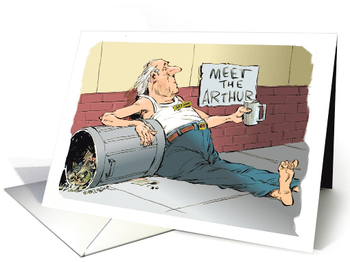 Humorous notice of a book club launch card (1507668)
