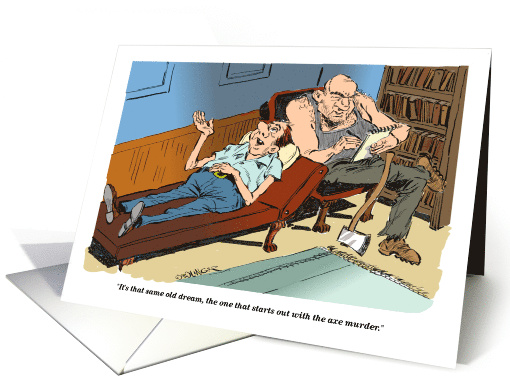 Amusing congrats on receiving Doctor of Psychology degree dream card