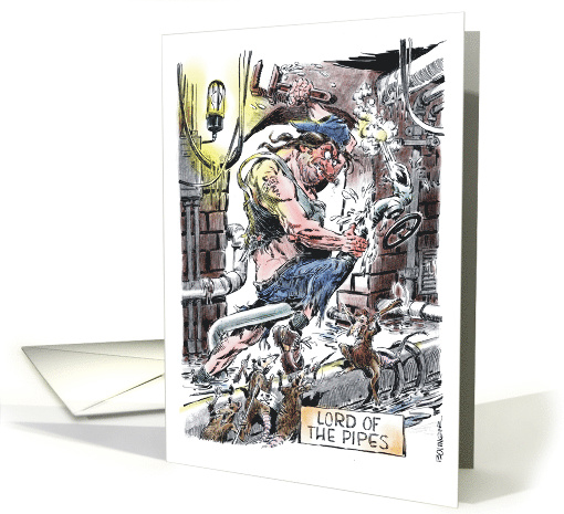 Fun celebrate World Toilet Day Nov 19 keep the water running card