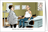 Amusing health update to let friends know you’re doing fine cartoon card