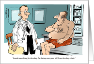 Amusing nap and celebrate World Sleep Day in March cartoon card
