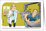 Amusing eye surgical get well and hindsight check card