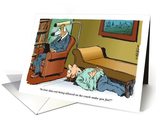 Raise the awareness of mental health cartoon October 10th card