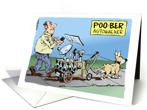 Cartoon Thanks to Your Dog Sitter and Walker for a Fantastic Job card