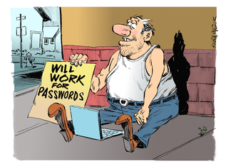 Cartoon announcement of your finding work