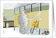 Amusing Halloween-themed friendship reinforcement cartoon card