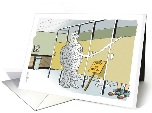Amusing Halloween friendship reinforcement cartoon card (1542176)