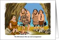 Amusing we’ve moved to a new cave and come visit cartoon card