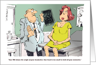 Remember, if you can, National No Bra Day October 13 cartoon card