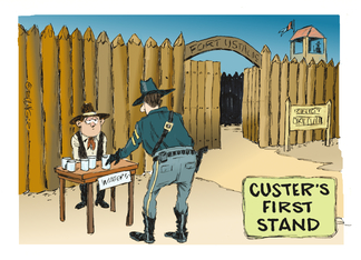 Amusing sales promo cartoon for a pest control service