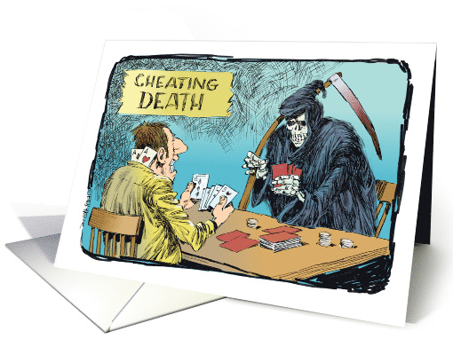 Funny Congrats for Cheating Death Get Well From Work Group card