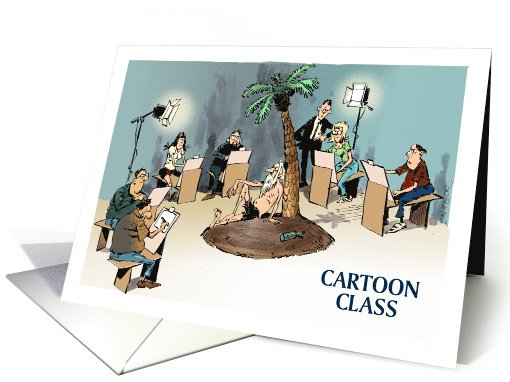 Amusing Graduation From Cartoon School Announcement card (1557906)