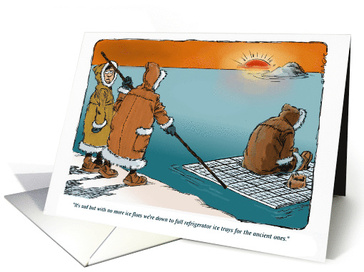 Amusing Dad's Retirement and the Eskimo Sendoff Congrats card