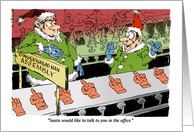 Amusing Blank All Purpose Off-color Middle Finger Christmas card