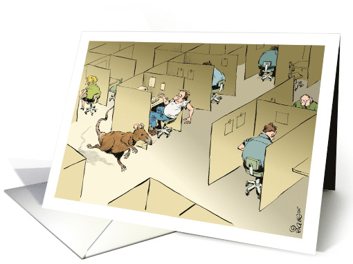 Fun Welcome Back to Work and You Surely Missed the Rat-race card