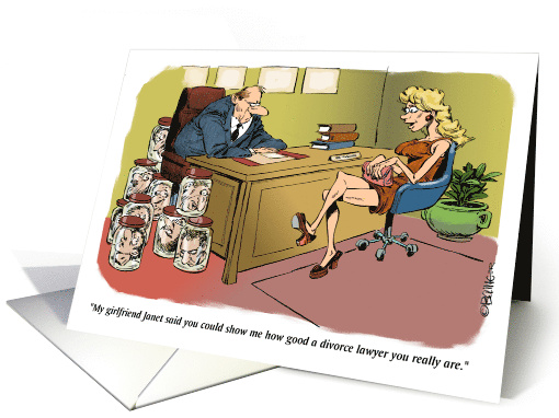 Fun Congrats on Your Girlfriend Getting a Divorce and Trophies card