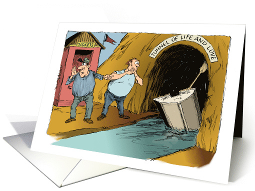 Notice of a Break Up and Divorce and a Sinking Ship Cartoon card