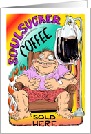 Java-infused man’s invitation to sit down over coffee cartoon card