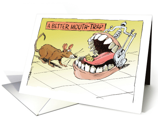 Any Occasion Blank Cheesy Better Mouse Trap Cartoon card (1584346)