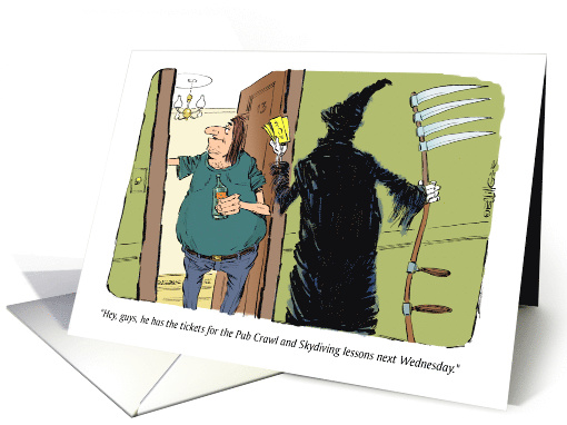 Cartoon Invite to a Bachelor Party and Booze card (1600056)