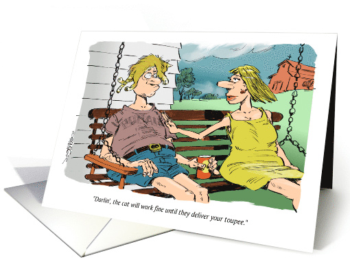 Amusing Birthday Wish to your Hair Stylist Cartoon card (1600098)