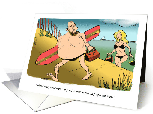 Amusing Announcement of a Reconciliation Cartoon card (1600104)