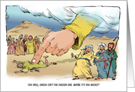 Amusing God’s Selection of a Representative Blank Cartoon card