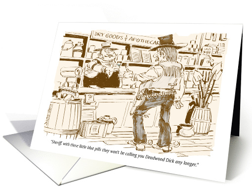 Amusing Country & Western Adult Happy Birthday Cowboy card (1603314)